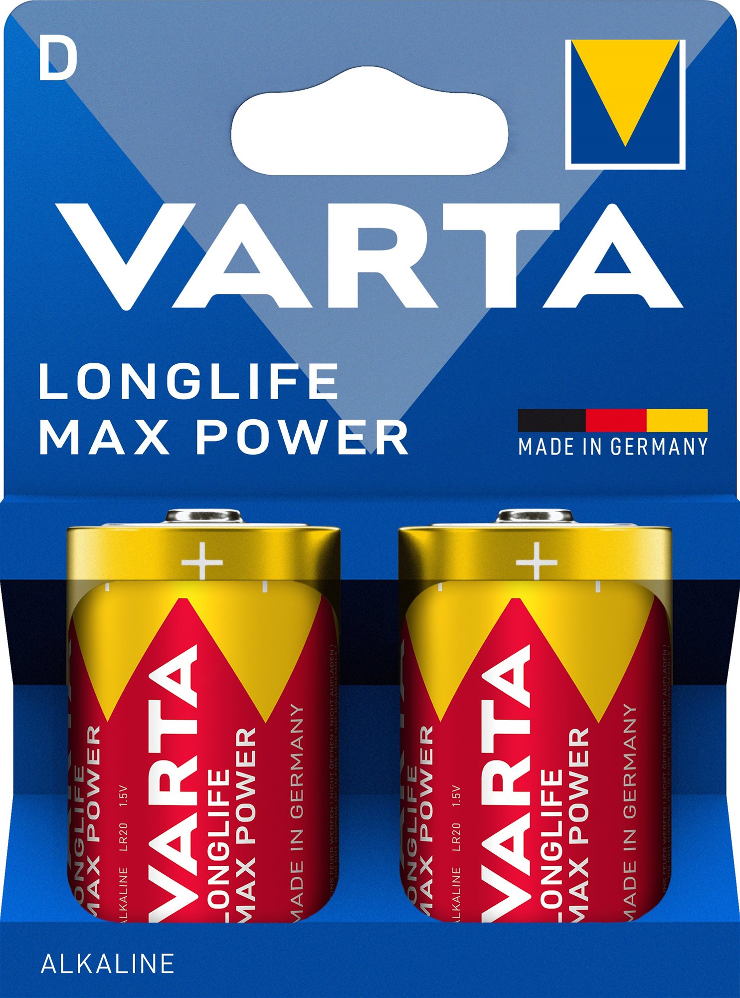 VARTA Longlife Max Power 2 D (Plastic free)
