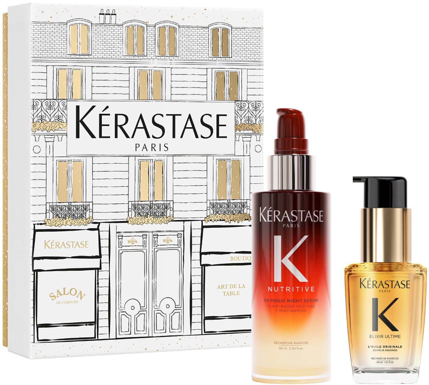KÉRASTASE Duo Elixir Mini + 8h Night Serum Holidays Sada 120 ml