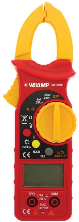 VELAMP DMT722C kliešťový multimeter 7 v 1, CAT III