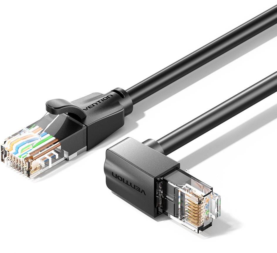 Vention Cat.6 UTP Upward Right Angle Ethernet Patch Cable 5 m Black