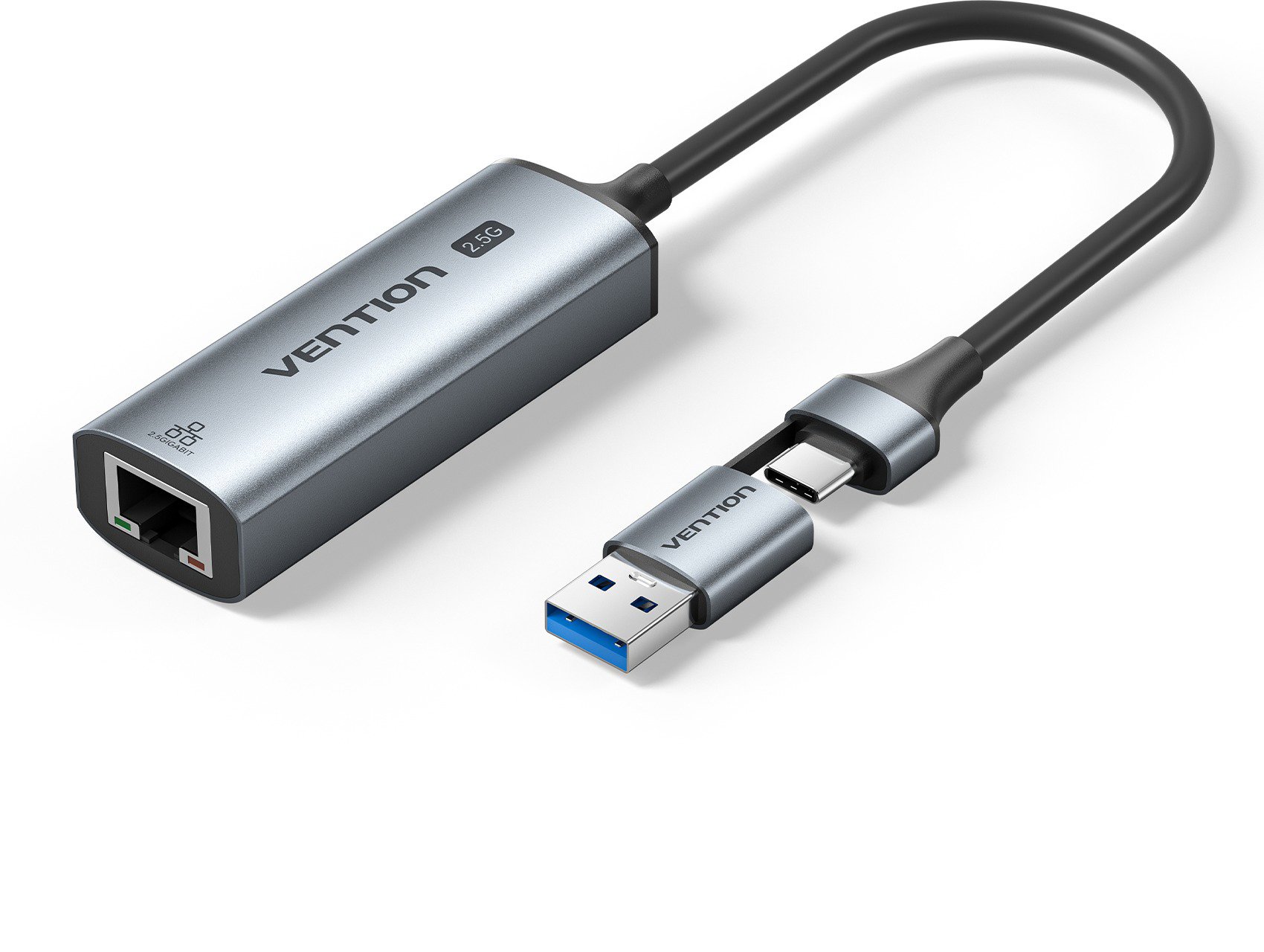 Vention USB-C/USB-A to 2.5 G Ethernet adaptér