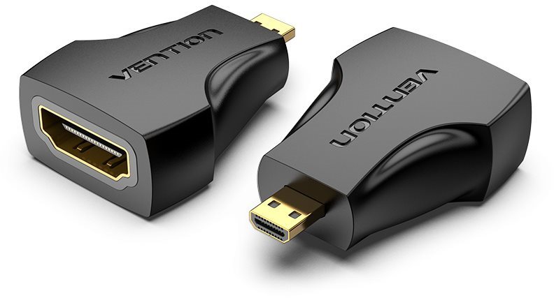 Vention Micro HDMI (M) to HDMI (F) Adaptér Black