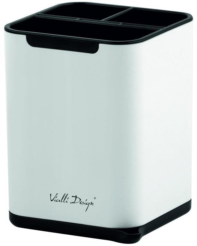 Vialli Design Odkvapkávač na príbory, LIVIO DUO_8289, biely