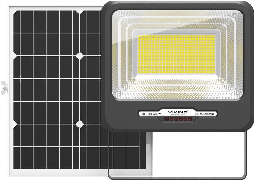 Viking LED svetlo J200W so solárnym panelom