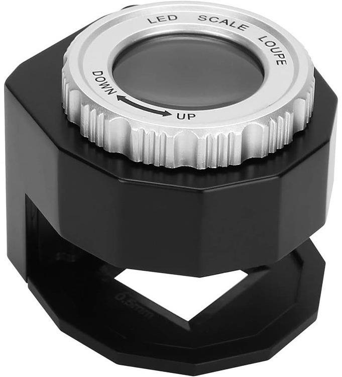 Verk 09179 Zväčšovacia vrecková lupa 30×, 3 UV