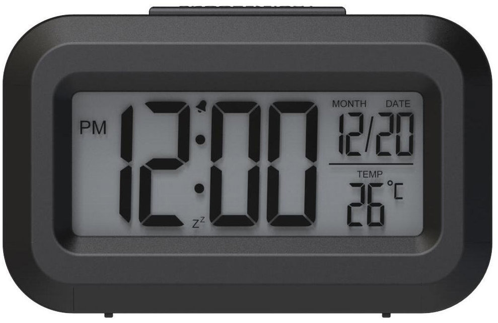 Budík WG DigiTherm Alarm, čierny