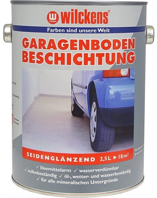 Wilckens Farba na garážové betónové podlahy, Garagen Boden Beschichtung 2,5 l, sivá WI.11676600080