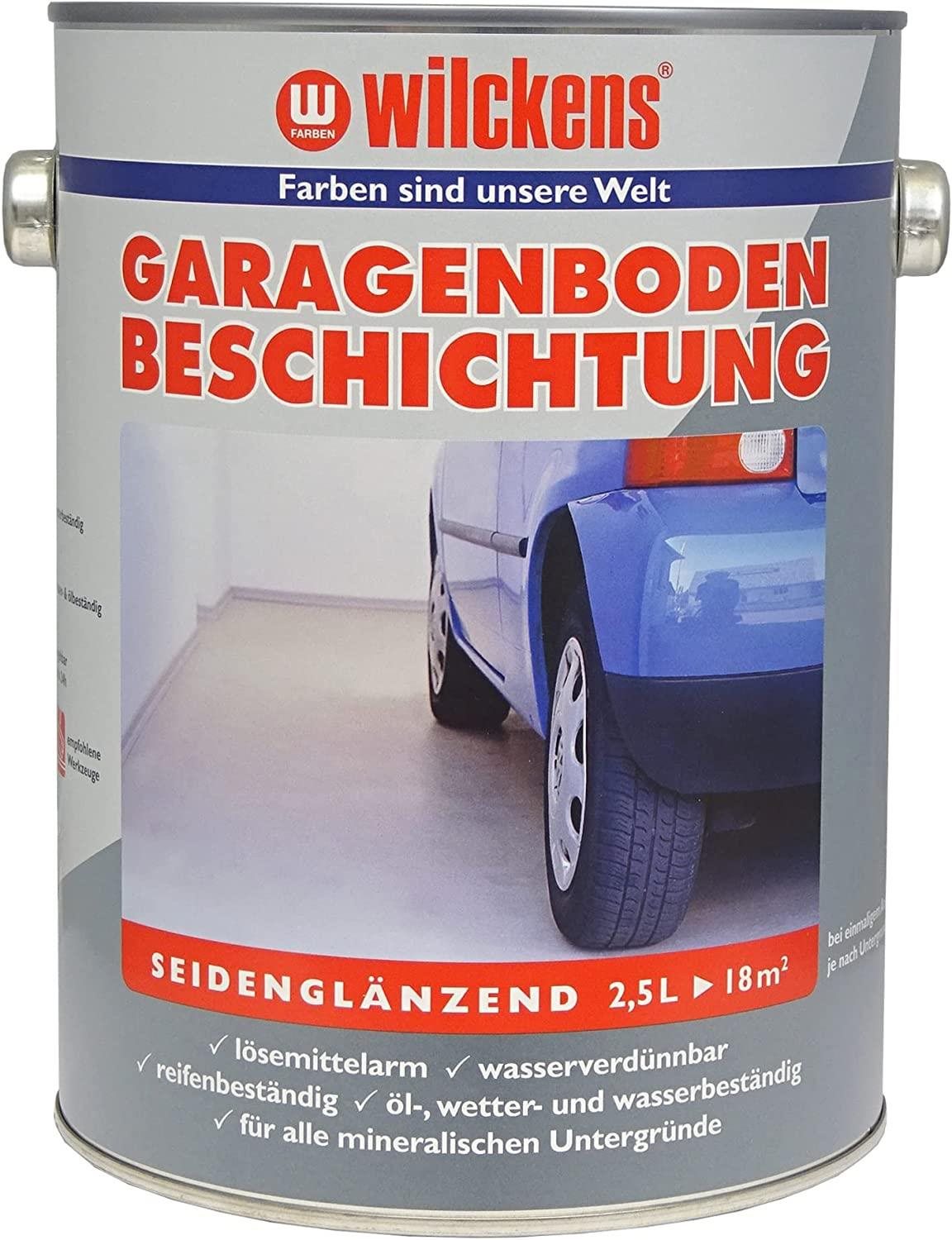 Wilckens Farba na garážové betónové podlahy, Garagen Boden Beschichtung 2,5 l, sivá WI.11672200080