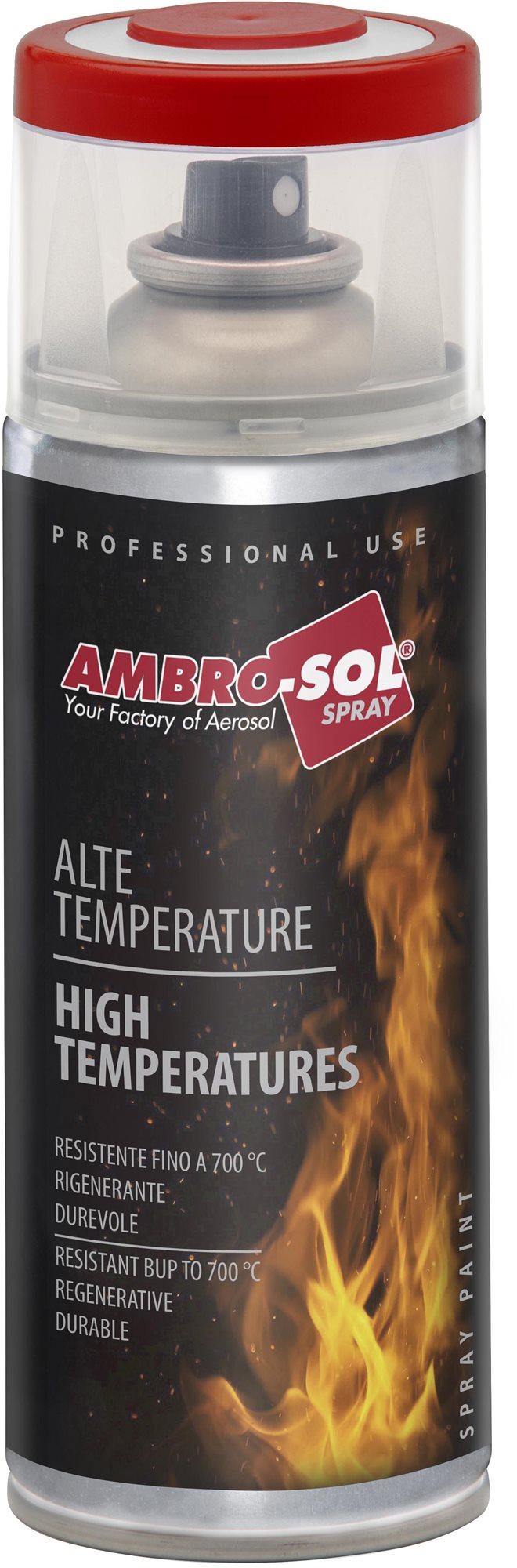 AMBRO-SOL Červená tepelne odolná farba na brzdy v spreji