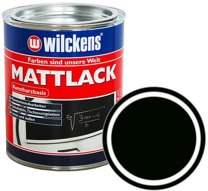 Wilckens Matná tabuľová farba Mattlack 750 ml čierna