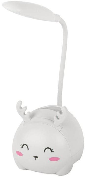 Alum Detské nočné svetlo LED s organizérom a stojanom na telefón – biele