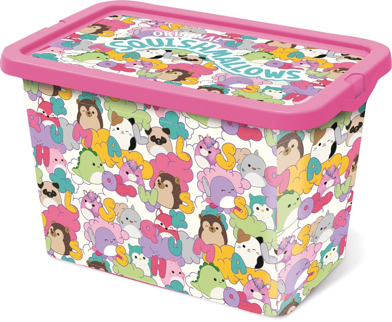 STOR Squishmallows úložný box s vekom – 7 l