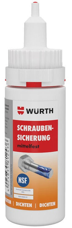 Würth Lepidlo na stredne pevné zaistenie závitov DOS, modré, 25 g