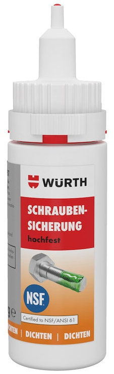 Würth Lepidlo na vysoko pevné zaistenie závitov DOS, zelené, 25 g