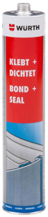 Würth Konštrukčné lepidlo K + D, čierne, 310 ml