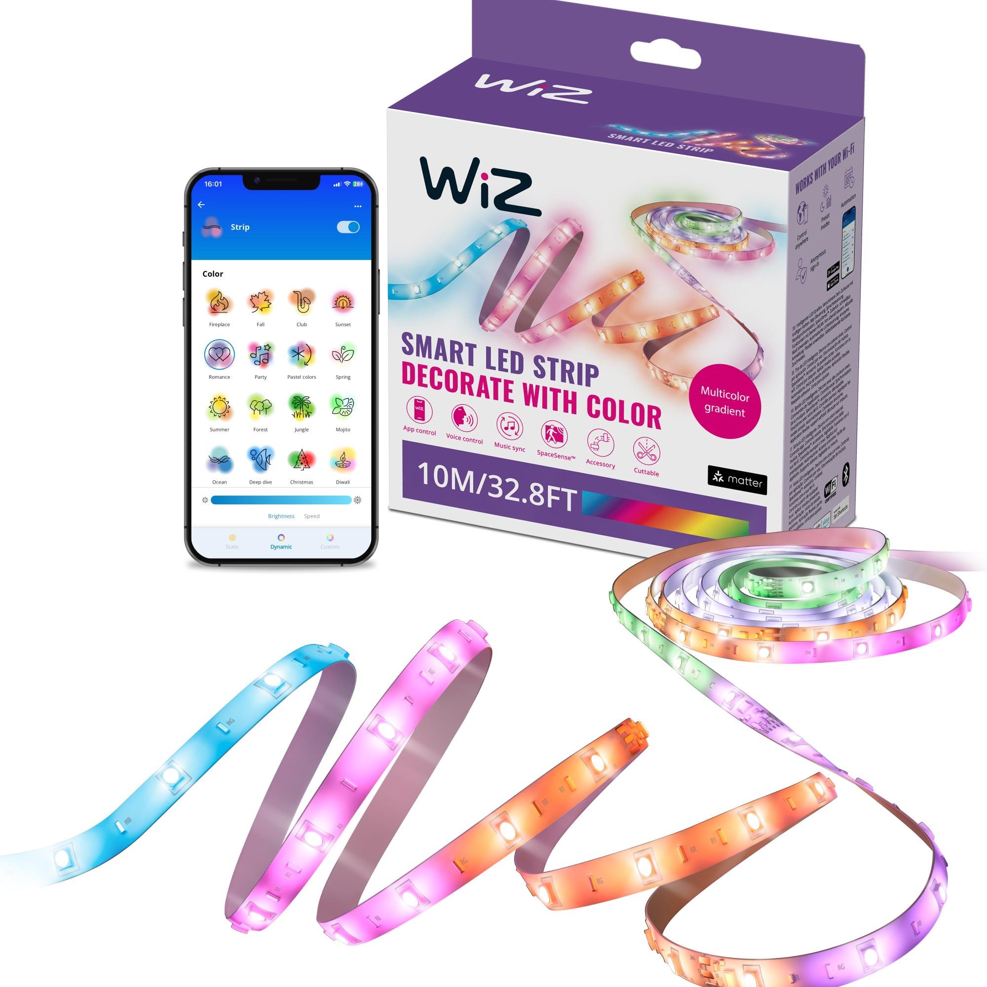 WiZ LED strip, 10 m (2× 5 m)