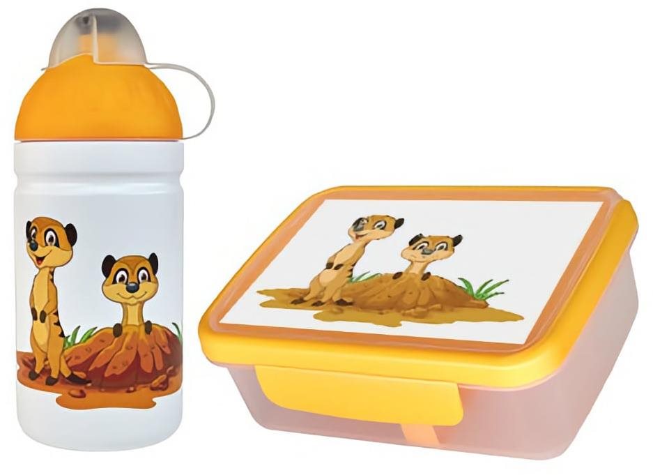 ZDRAVÁ LAHEV Zdravá desiata + Fľaša 0,5 l SURIKATY, set