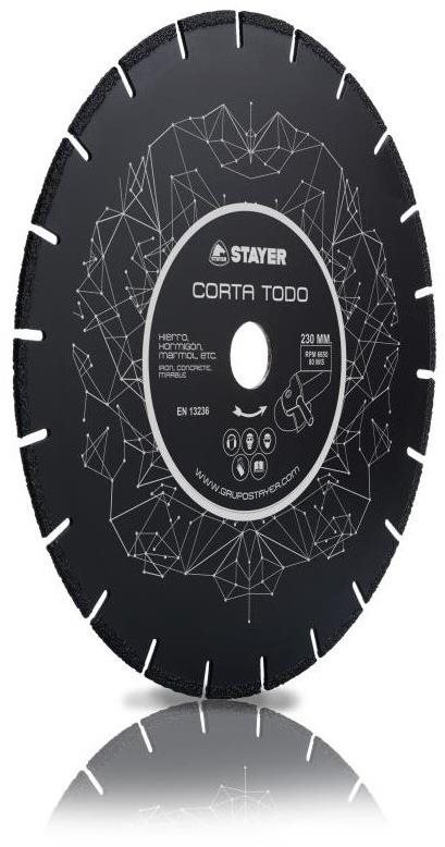 Kotúč diamantový segmentový CORTA TODO, O 125 × 22,2 mm, STAYER