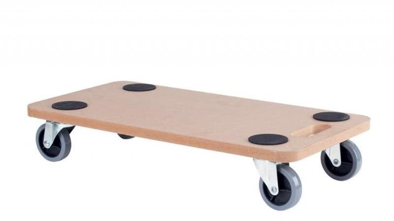 Doska transportná na tvrdé podlahy, 58 × 29 cm, MDF doska, nosnosť 200 kg
