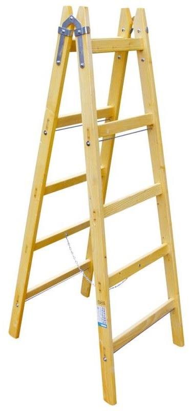 Dvojitý rebrík drevený , 6 priečok, L = 196,5 cm, ENPRO