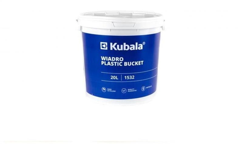 Vedro plastové s vekom a stupnicou, 20 l, KUBALA