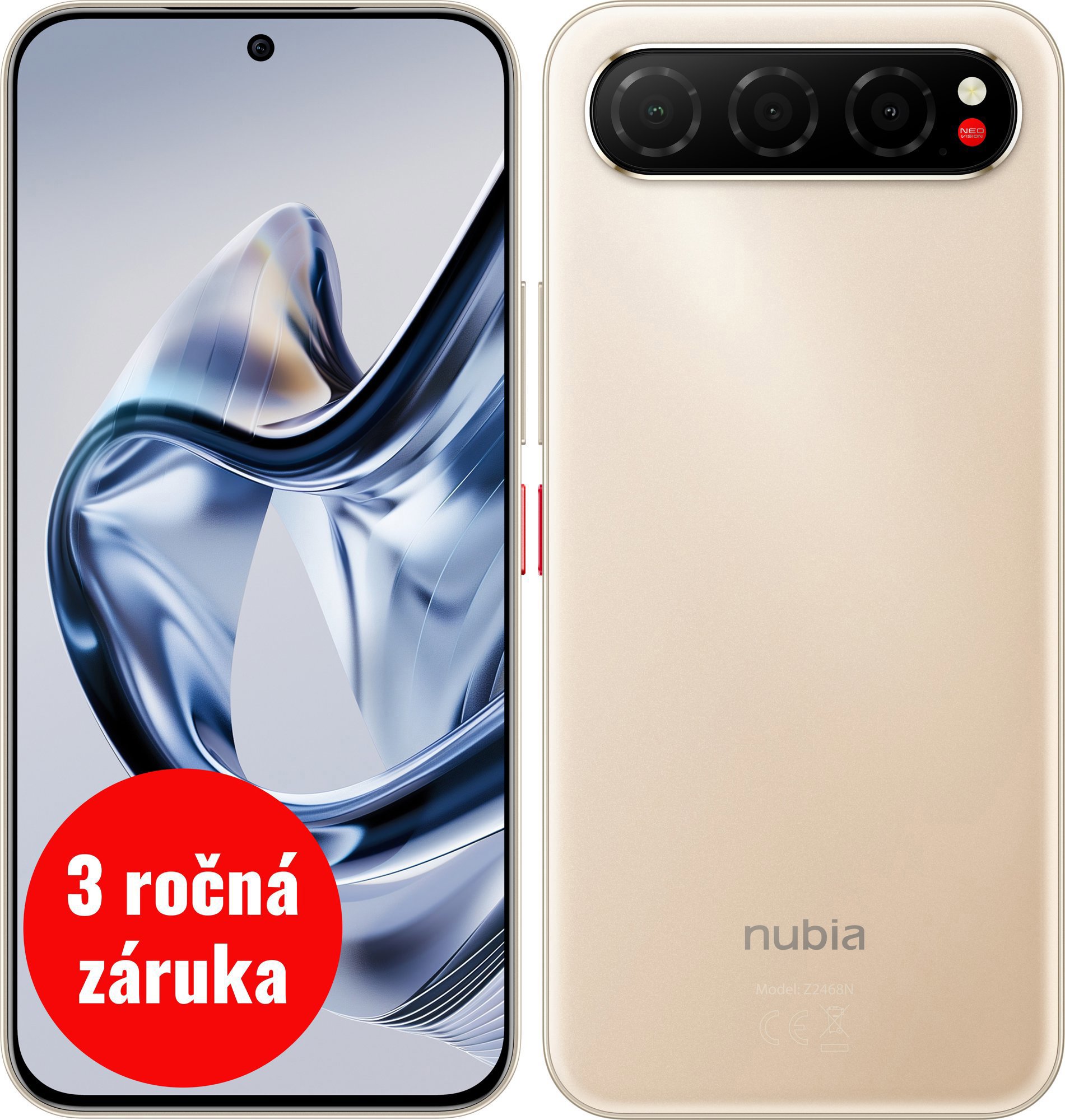 ZTE Nubia Air 5G zlatý