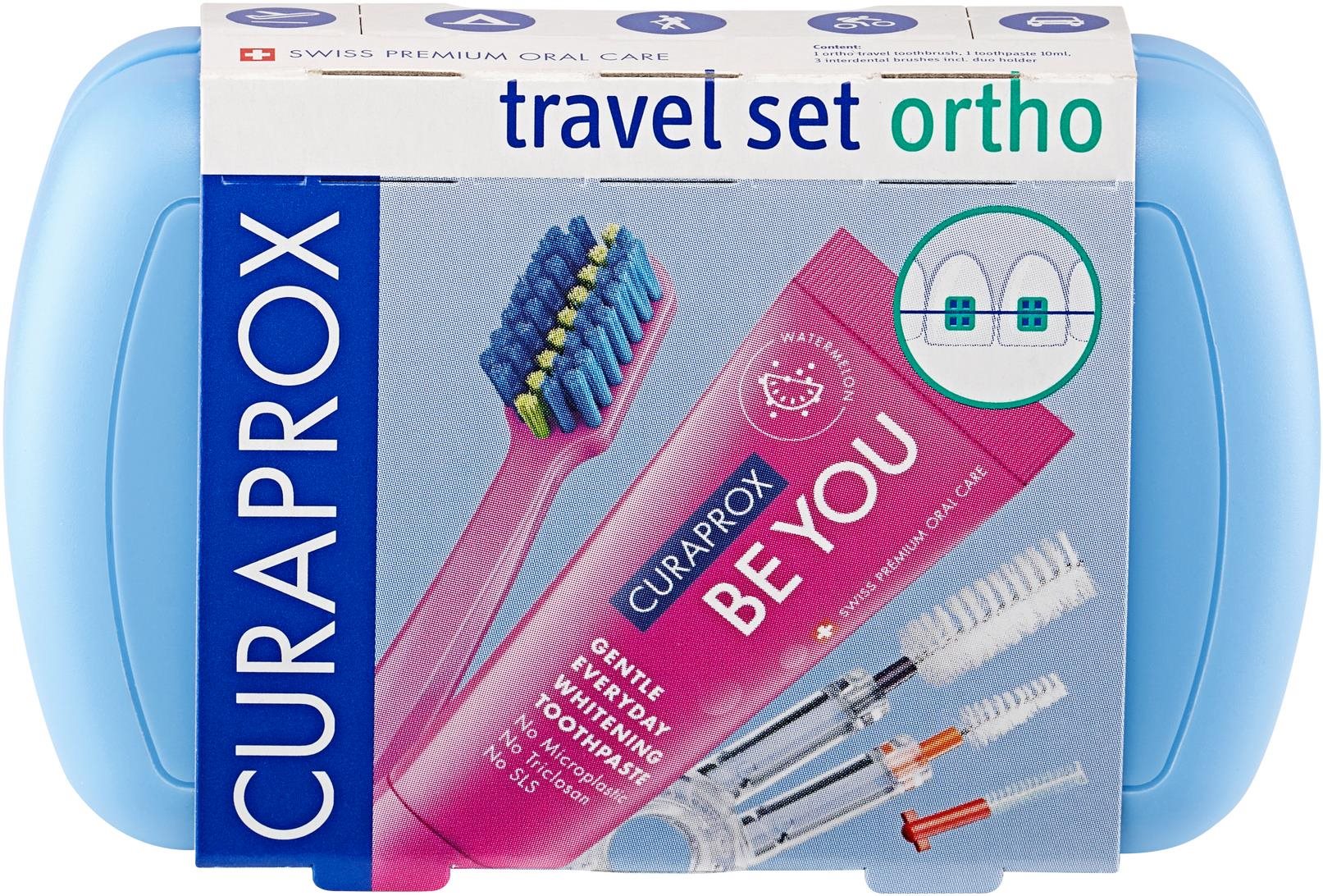 CURAPROX Travel Set Ortho, modrý
