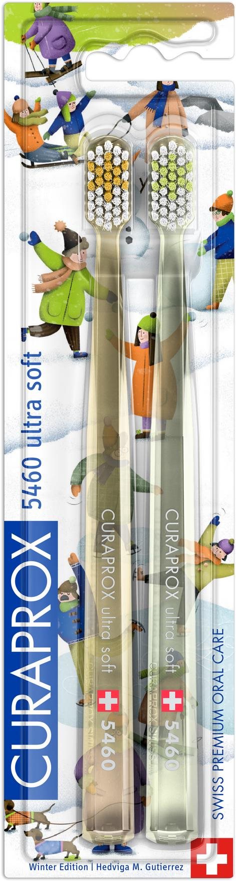 CURAPROX CS 5460 Ultra Soft Zasnežená edícia, 2 ks