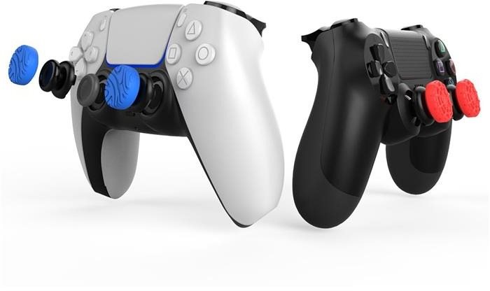 iPega P5029A Silikónové Krytky Ovládacích Páčok na PS5/PS4 4 ks Red/Blue