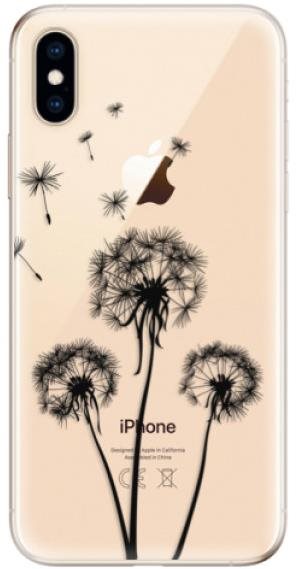 iSaprio Three Dandelions - black na iPhone XS