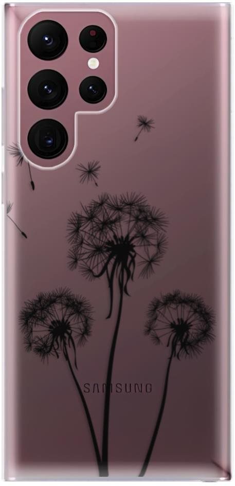 iSaprio Three Dandelions – black pre Samsung Galaxy S22 Ultra 5G