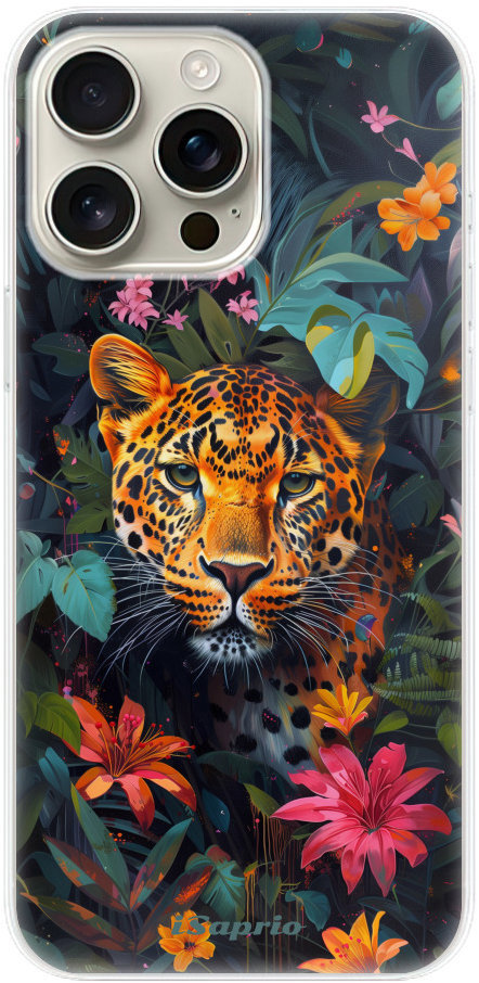 iSaprio Flower Jaguar pre iPhone 16 Pro Max