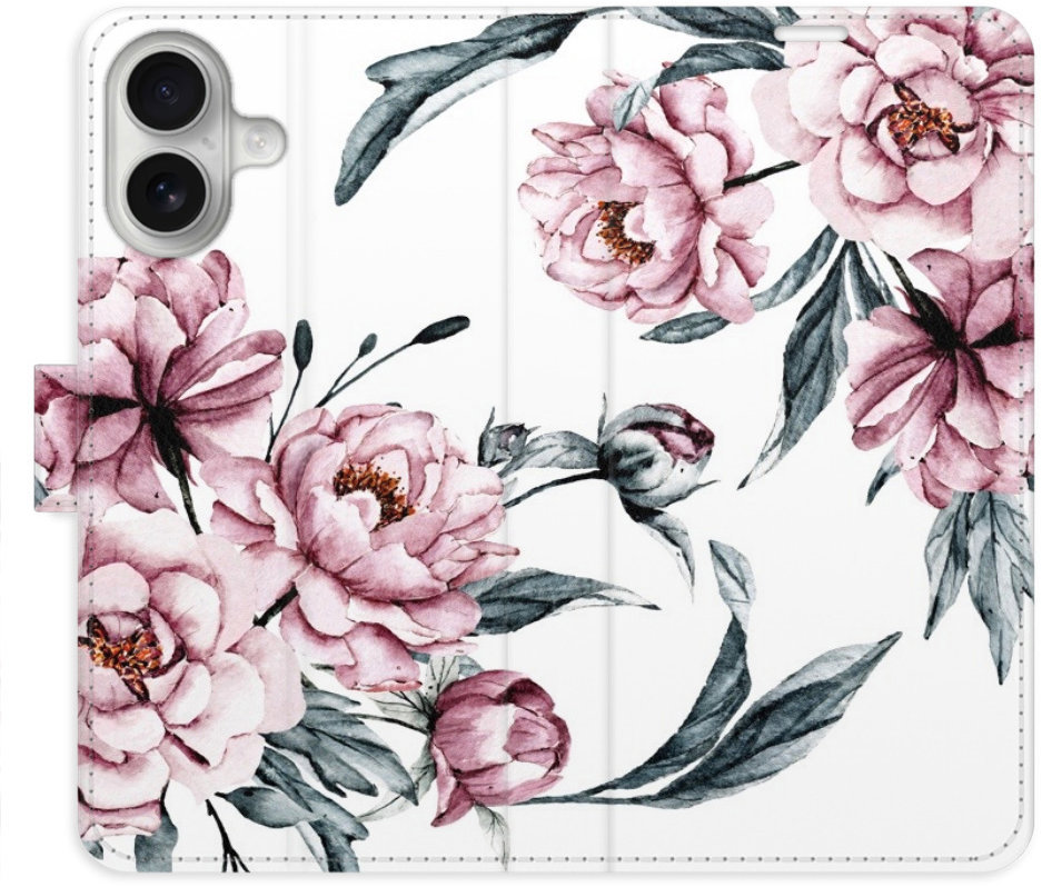 iSaprio Flip puzdro Pink Flowers pre iPhone 16