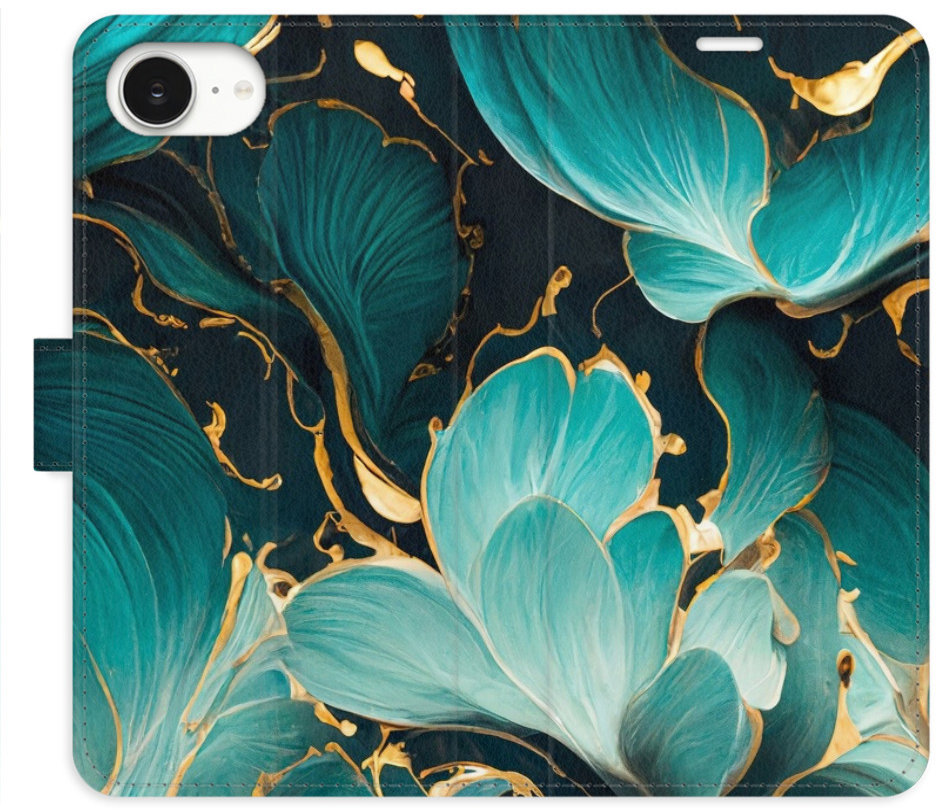 iSaprio Flip puzdro Blue Flowers 02 pre iPhone 16e