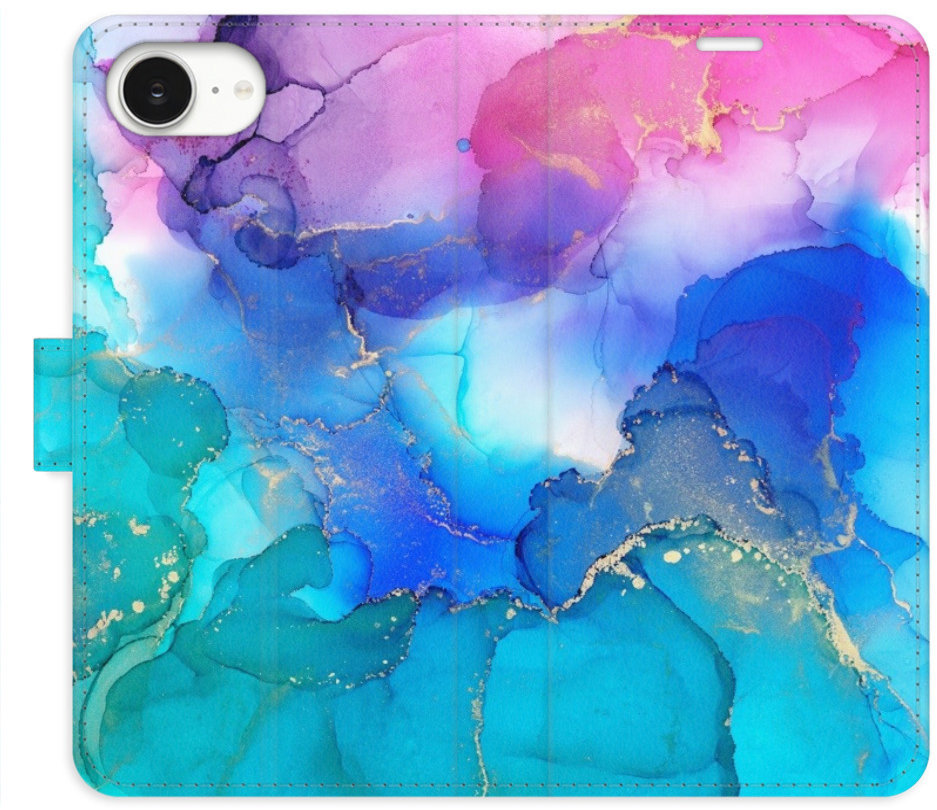 iSaprio Flip puzdro BluePink Paint pre iPhone 16e