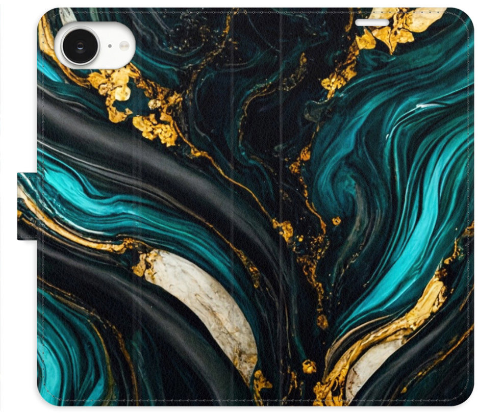 iSaprio Flip puzdro Dark Paint pre iPhone 16e