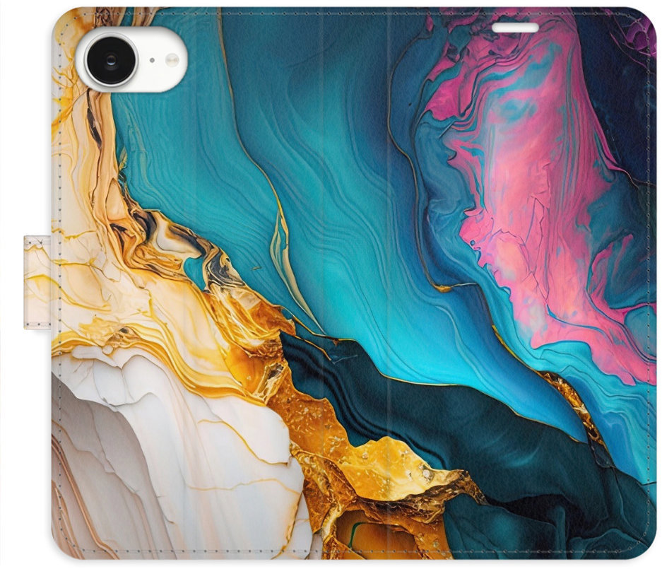 iSaprio Flip puzdro Colourful Marble pre iPhone 16e