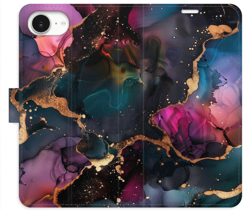 iSaprio Flip puzdro Dark Marble pre iPhone 16e