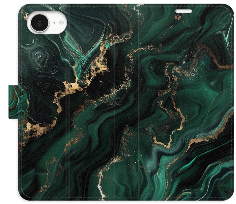 iSaprio Flip puzdro Emerald 02 pre iPhone 16e