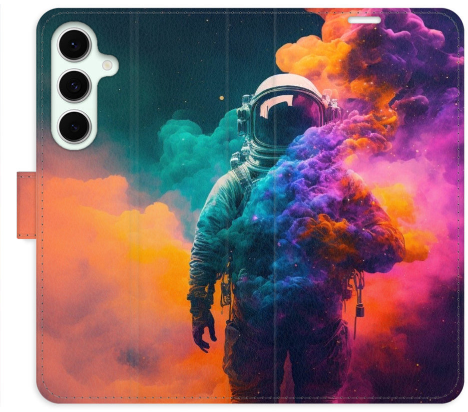 iSaprio Flip puzdro Astronaut in Colours 02 pre Samsung Galaxy S24 FE