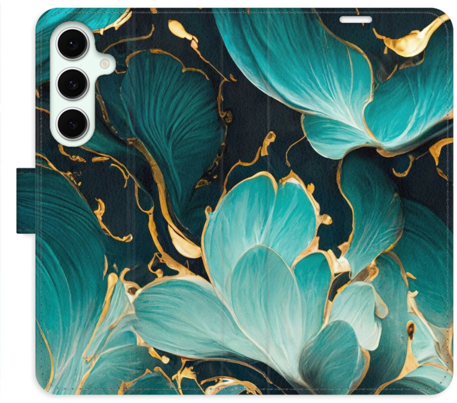 iSaprio Flip puzdro Blue Flowers 02 pre Samsung Galaxy S24 FE