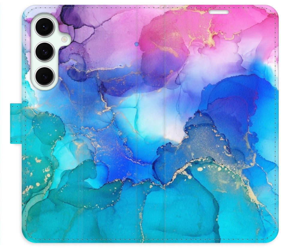 iSaprio Flip puzdro BluePink Paint pre Samsung Galaxy S24 FE