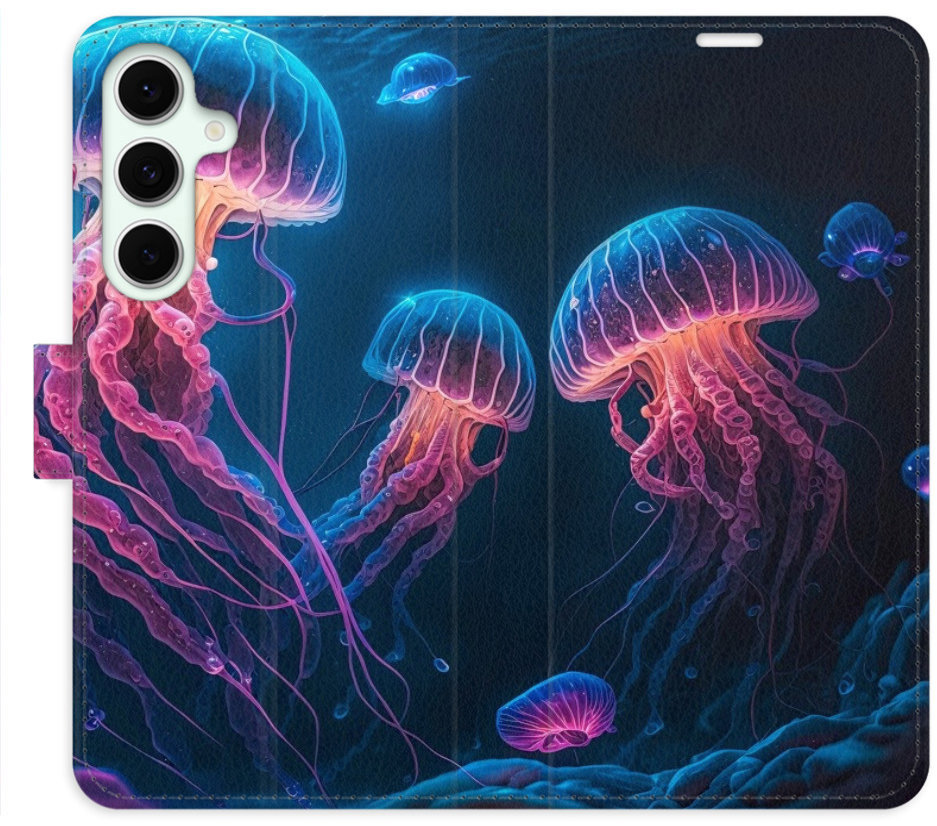 iSaprio Flip puzdro Jellyfish pre Samsung Galaxy S24 FE
