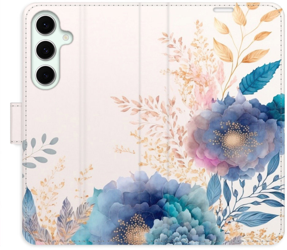 iSaprio Flip puzdro Ornamental Flowers 03 pre Samsung Galaxy S24 FE