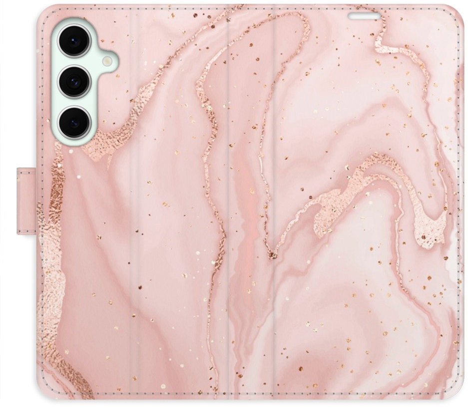 iSaprio Flip puzdro RoseGold Marble pre Samsung Galaxy S24 FE