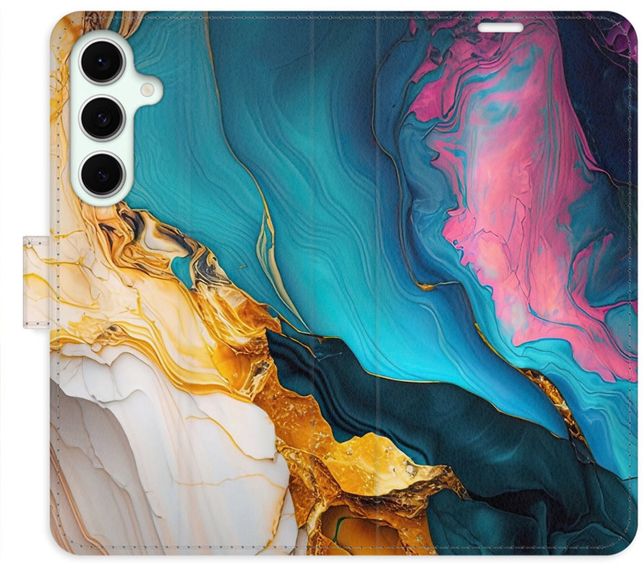 iSaprio Flip puzdro Colourful Marble pre Samsung Galaxy S24 FE