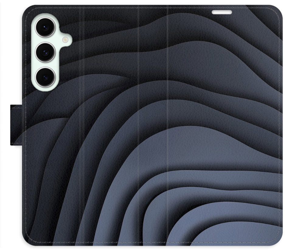 iSaprio Flip puzdro Dark Waves pre Samsung Galaxy S24 FE