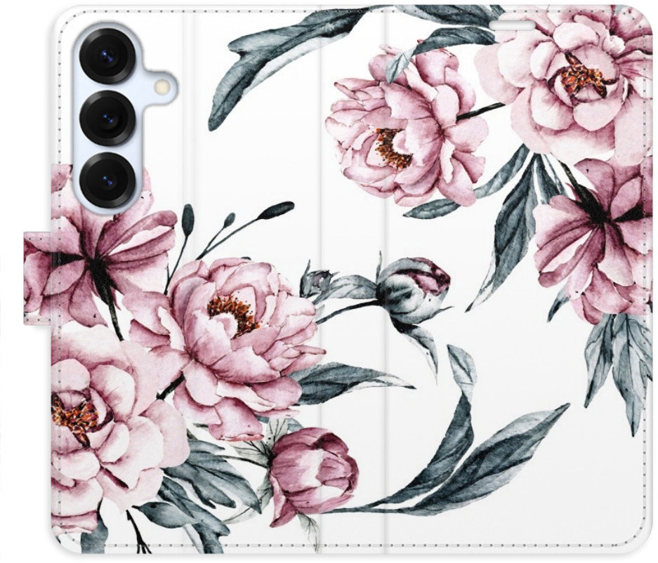 iSaprio Flip puzdro Pink Flowers pre Samsung Galaxy S25