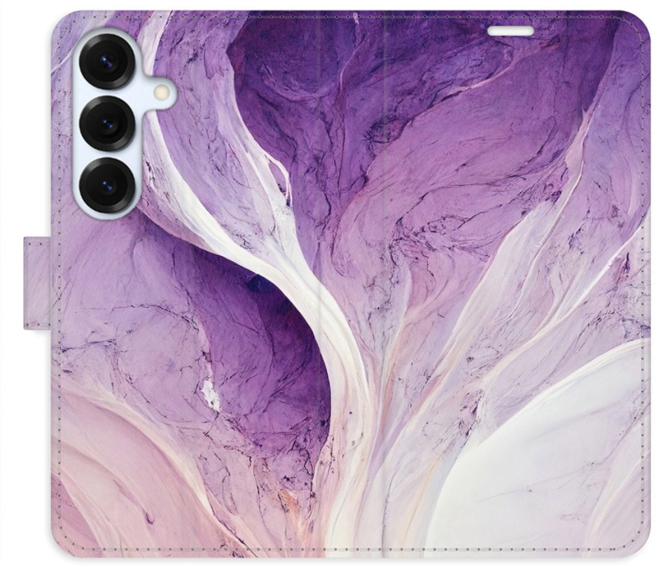 iSaprio Flip puzdro Purple Paint pre Samsung Galaxy S25