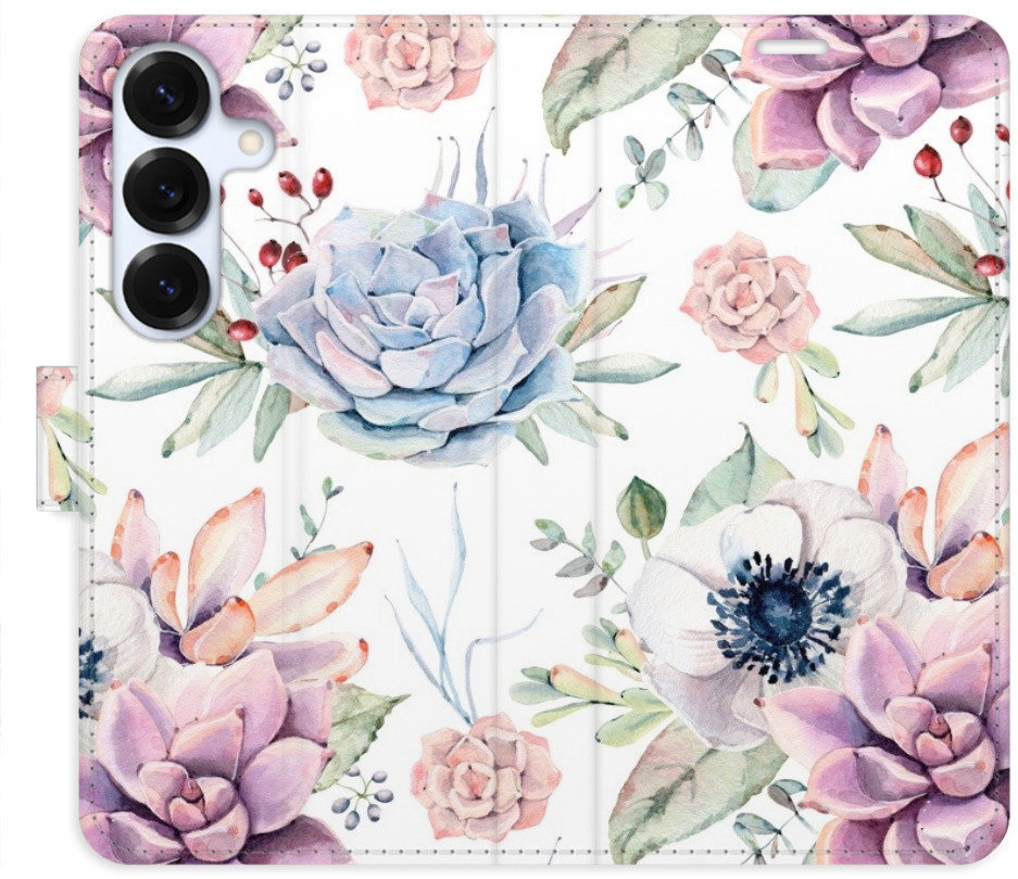 iSaprio Flip puzdro Succulents Pattern pre Samsung Galaxy S25